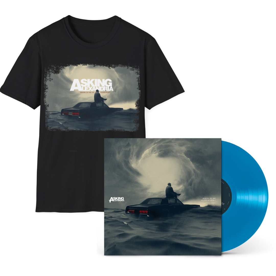 Asking Alexandria - Where Do We Go From Here? - Aqua LP + Shirt Bundle