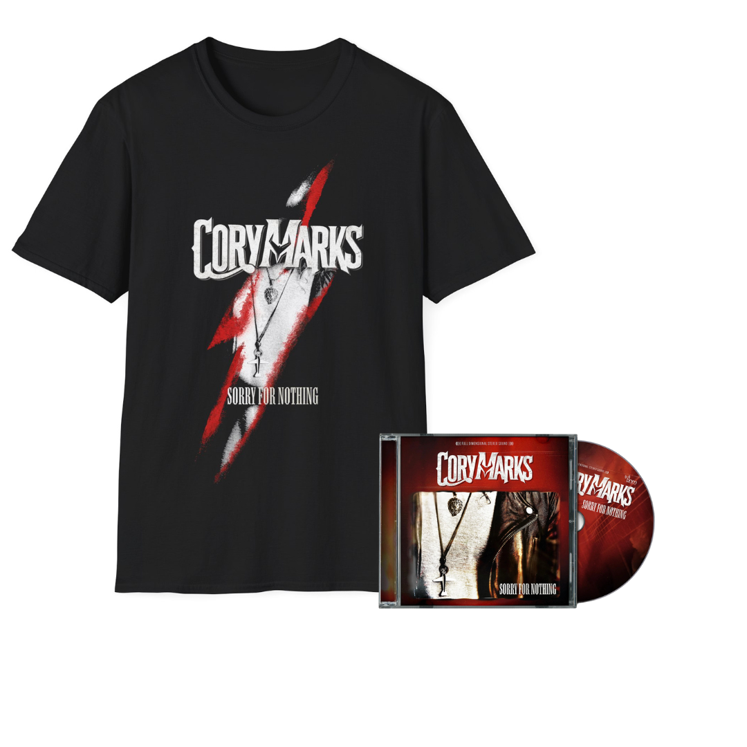 Cory Marks - Sorry For Nothing - CD + Shirt Bundle