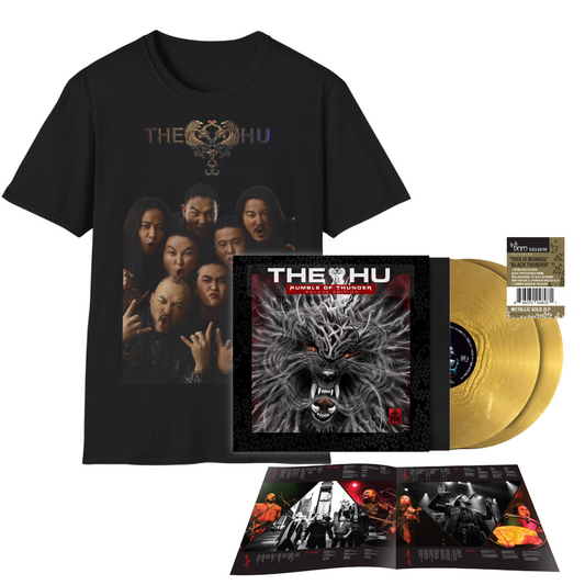 The HU - Rumble of Thunder (Deluxe Edition) - Gold LP + Shirt Bundle