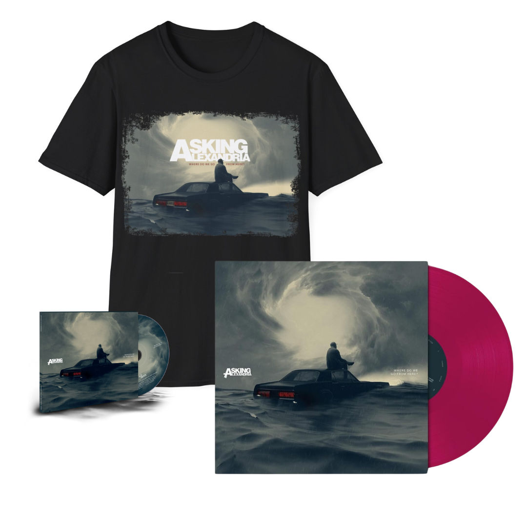 Asking Alexandria - Where Do We Go From Here? - Red LP + CD + Shirt Bundle
