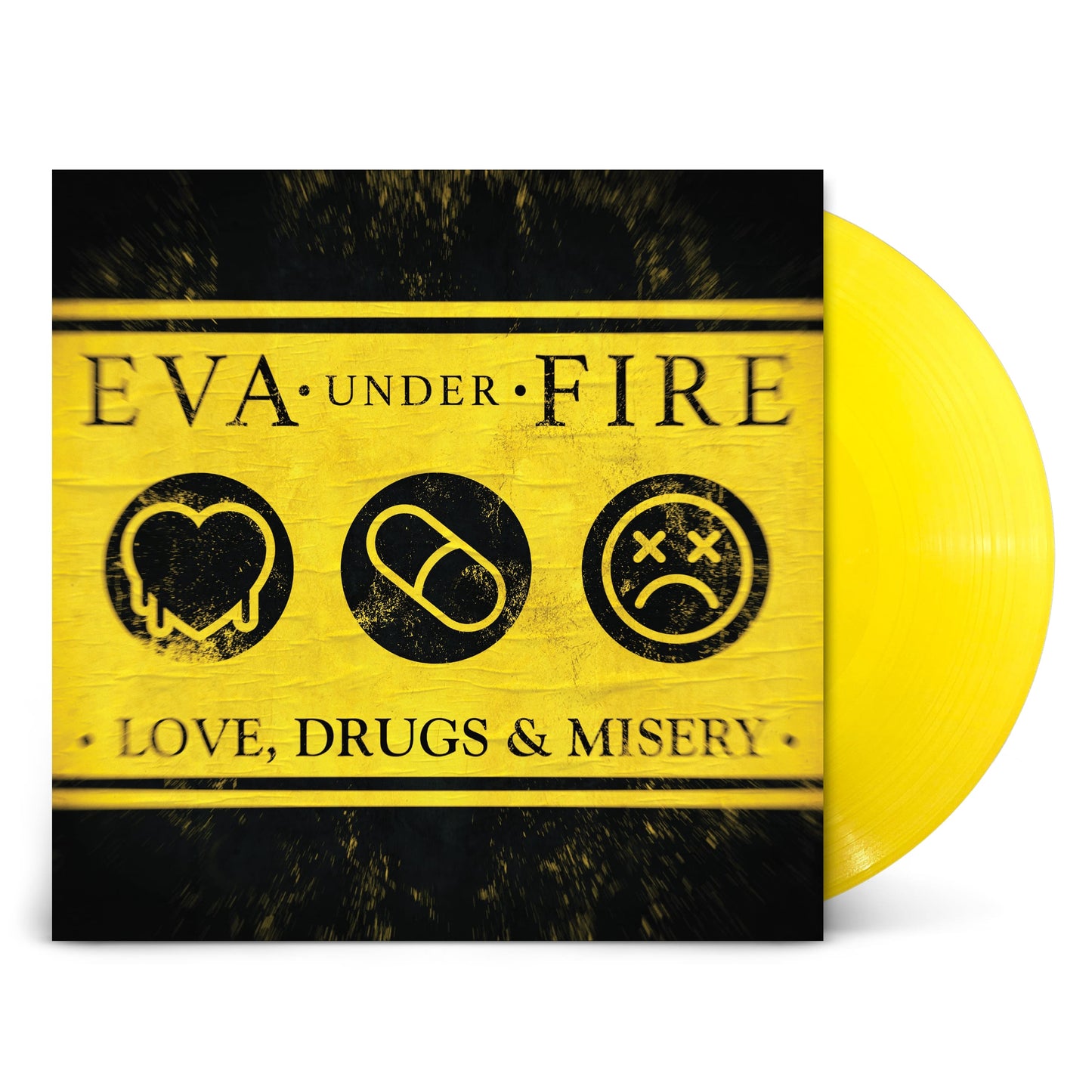 Eva Under Fire - Love, Drugs & Misery - LP - Yellow Vinyl