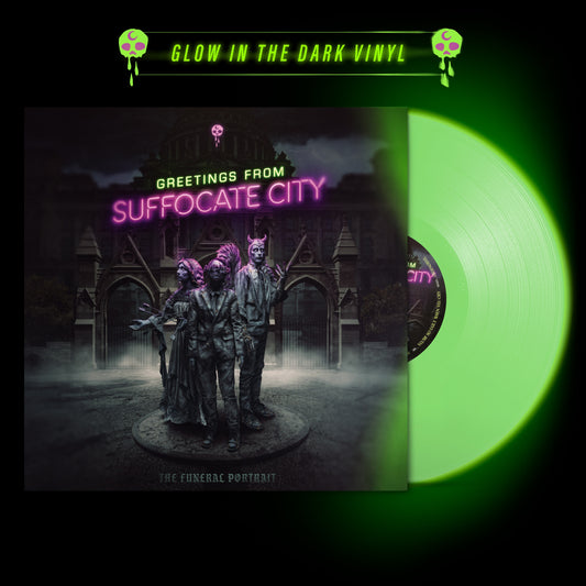 The Funeral Portrait - Greetings From Suffocate City - Glow in the dark green Vinyl