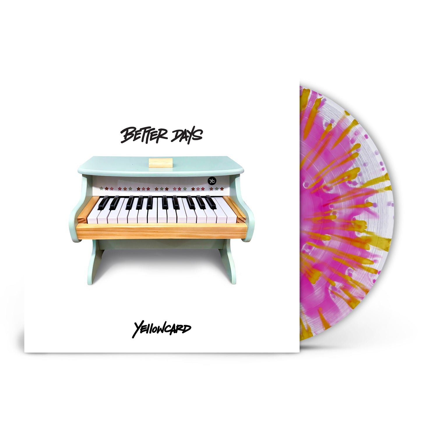 Yellowcard - Better Days - Pink & Yellow Splatter Vinyl