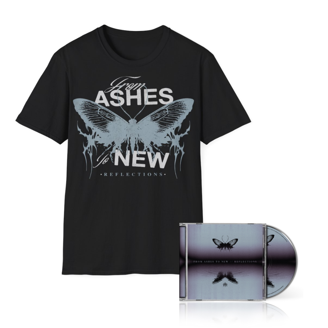 From Ashes To New - Reflections - CD + Black Shirt Bundle