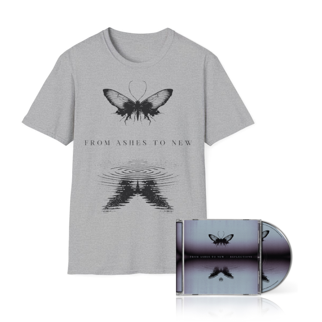 From Ashes To New - Reflections - CD + Grey Shirt Bundle