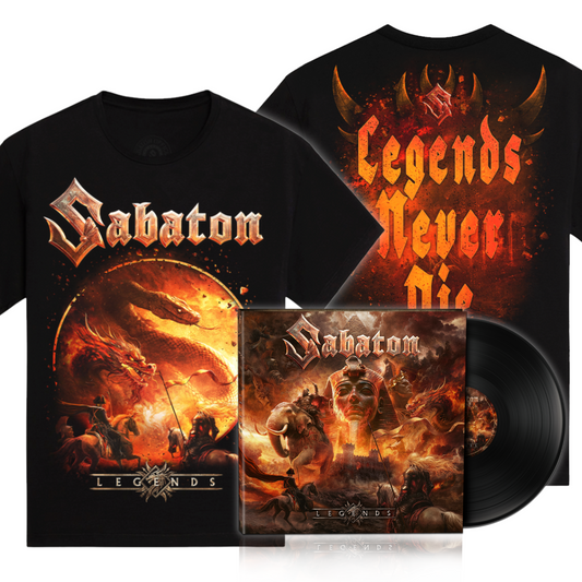 Sabaton - Legends - Vinyl + Shirt "Legends Never Die" Bundle