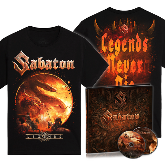 Sabaton - Legends - Earbook + Shirt "Legends Never Die" Bundle