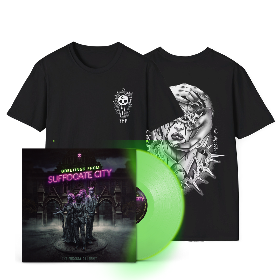 The Funeral Portrait - Greetings From Suffocate City - Vinyl + Shirt Bundle