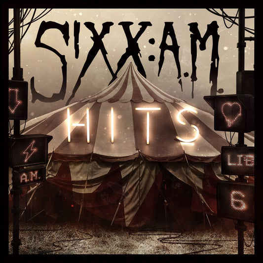 Sixx:A.M. - HITS - LP - Translucent red vinyl with black smoke